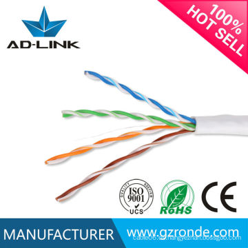 CE / ROHS / ISO9001 4P 24AWG 0.50MM Red interna del cable de Cat5